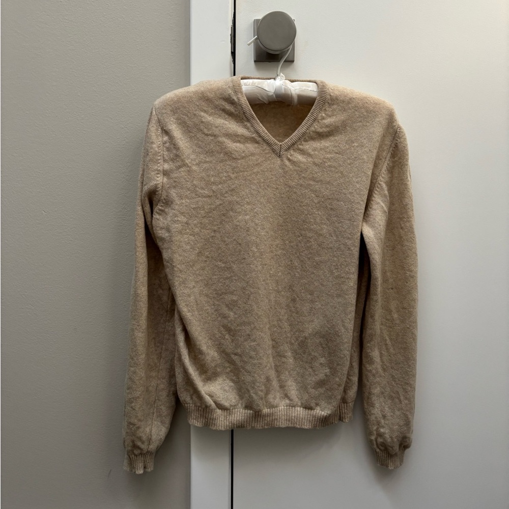 United Colors Of Benetton V-Neck Sweater - Beige